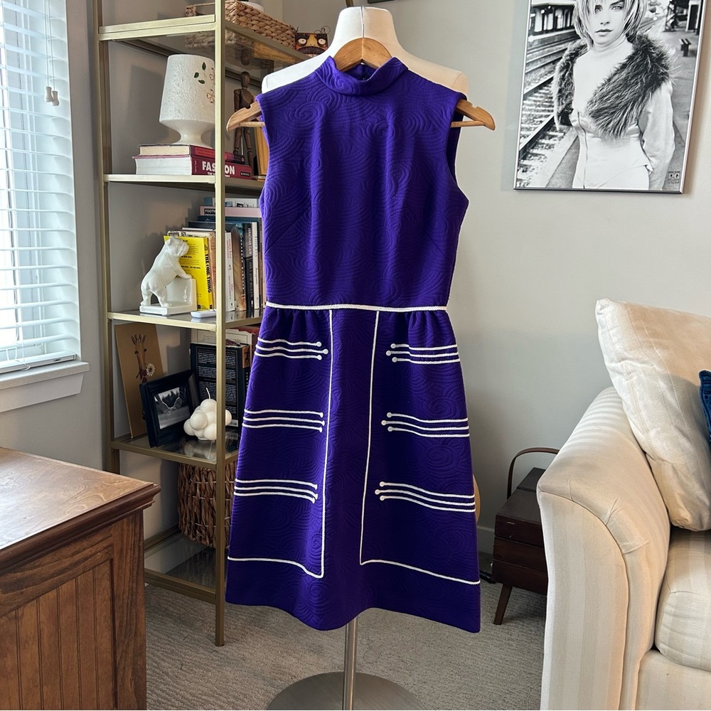 Vintage Quilted 60’s Dress